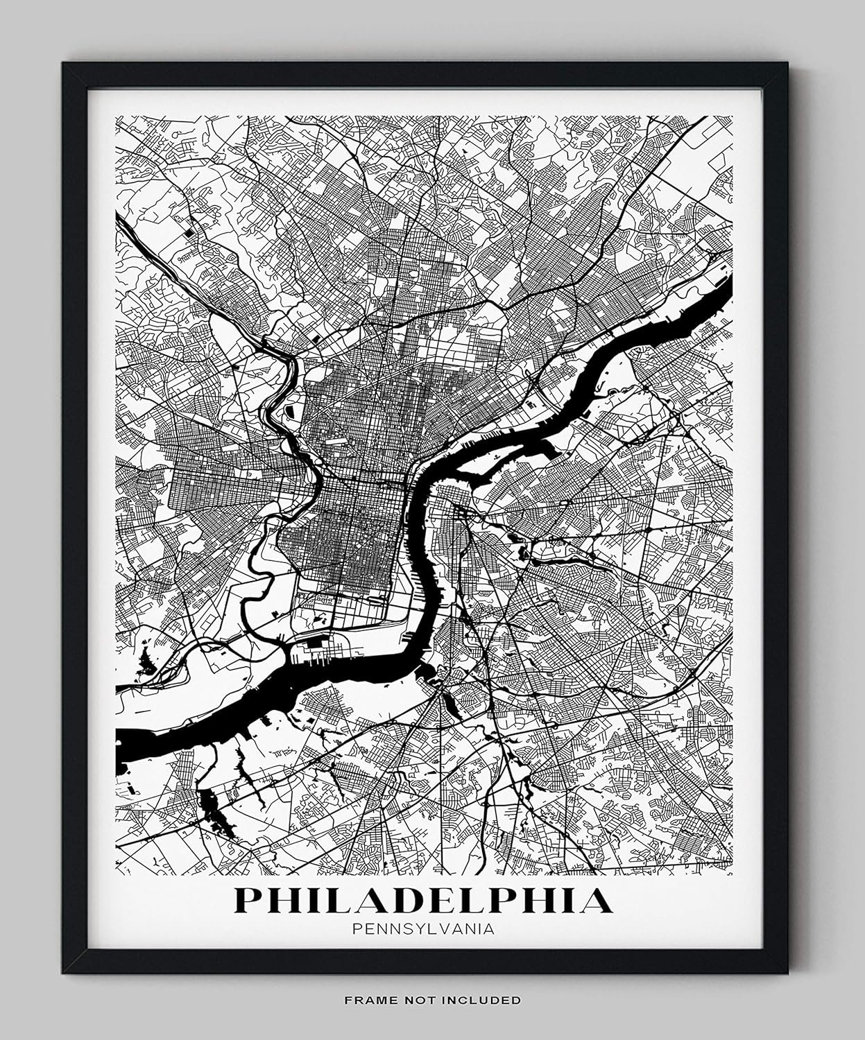 Philadelphia City Map Wall Art Review