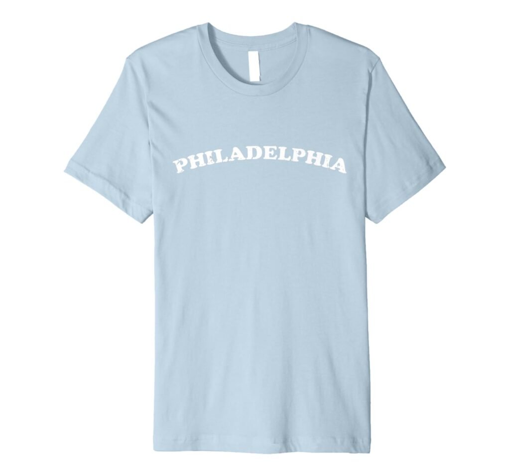 Philadelphia Vacation Travel Distressed Retro Style T Shirt