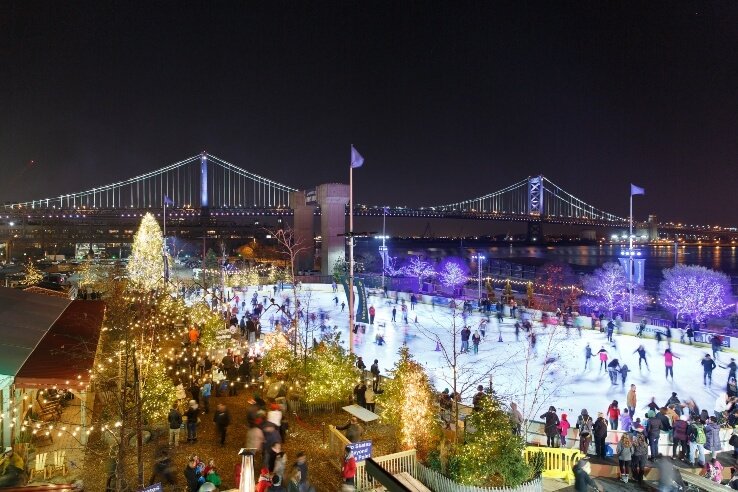 Go Ice Skating At The Blue Cross RiverRink