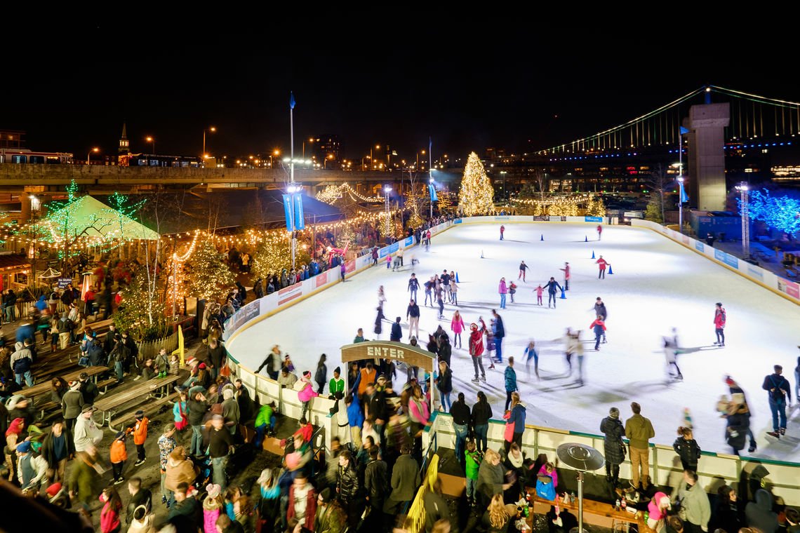 Go Ice Skating At The Blue Cross RiverRink